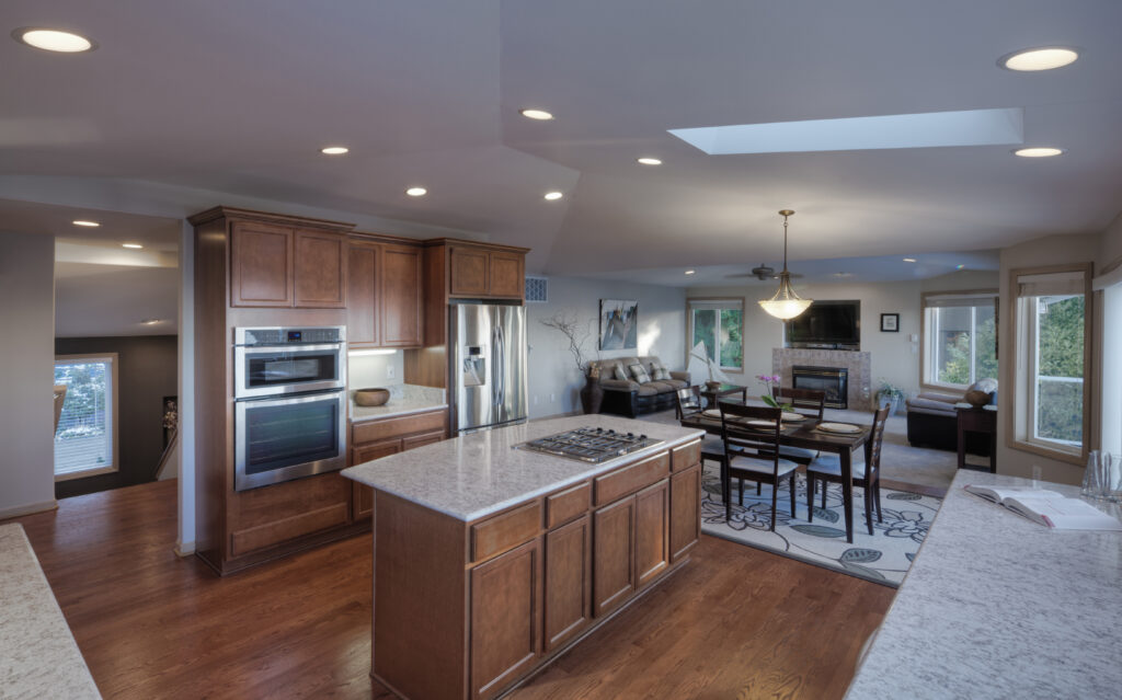 remodeling open-concept kitchen