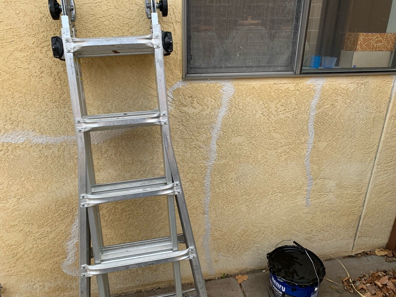 Handyman swapping a filter